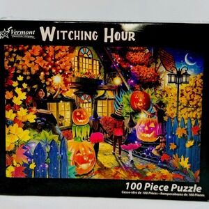 Witching Hour 100 Piece Jigsaw Puzzle Vermont Christmas Company Analog Play
